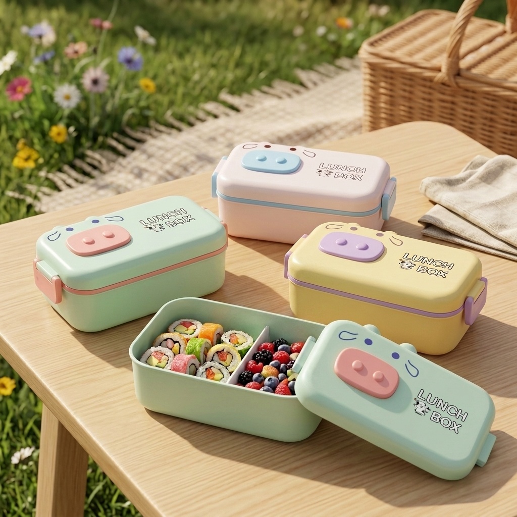Meal Prep Or Prep Meal - Lancheira Infantil Fofa de Plástico para