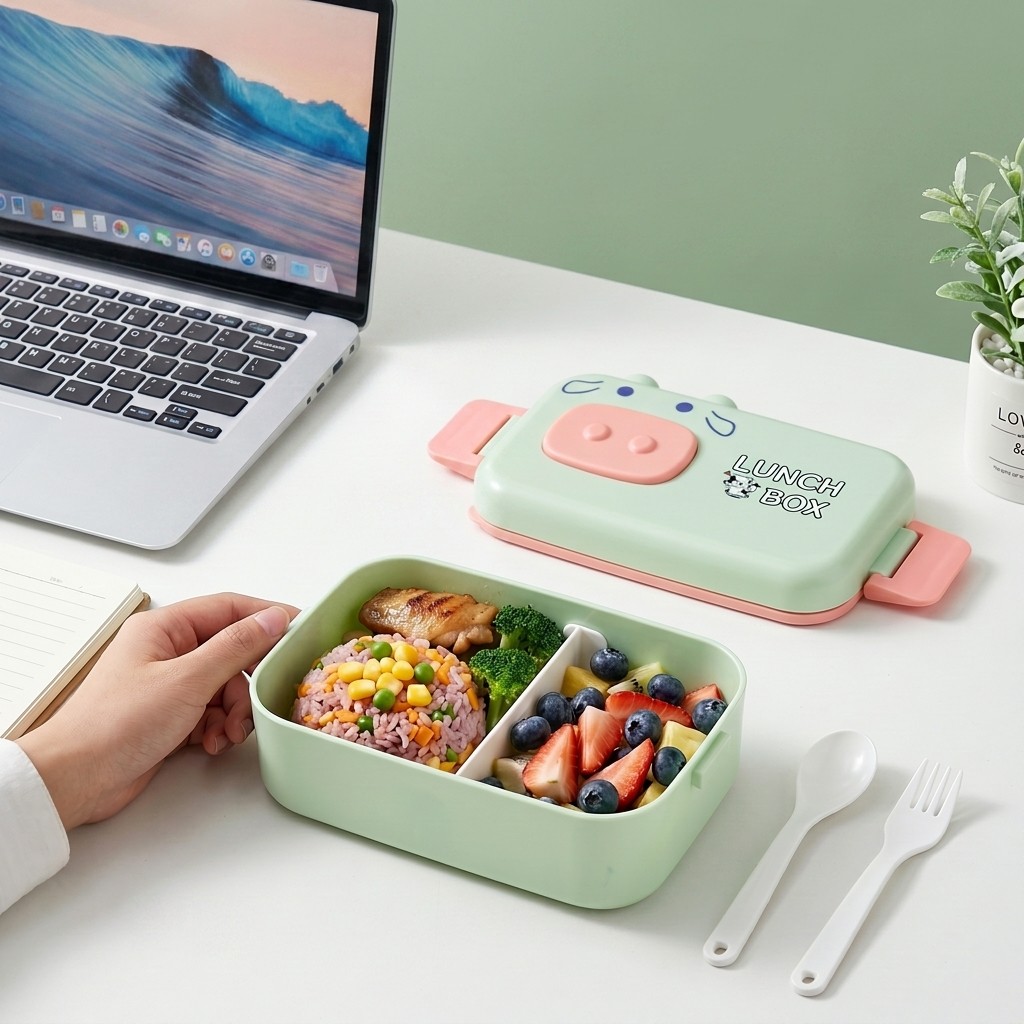 Meal Prep Or Prep Meal - Lancheira Plástica Kawaii para Crianças, Caixa