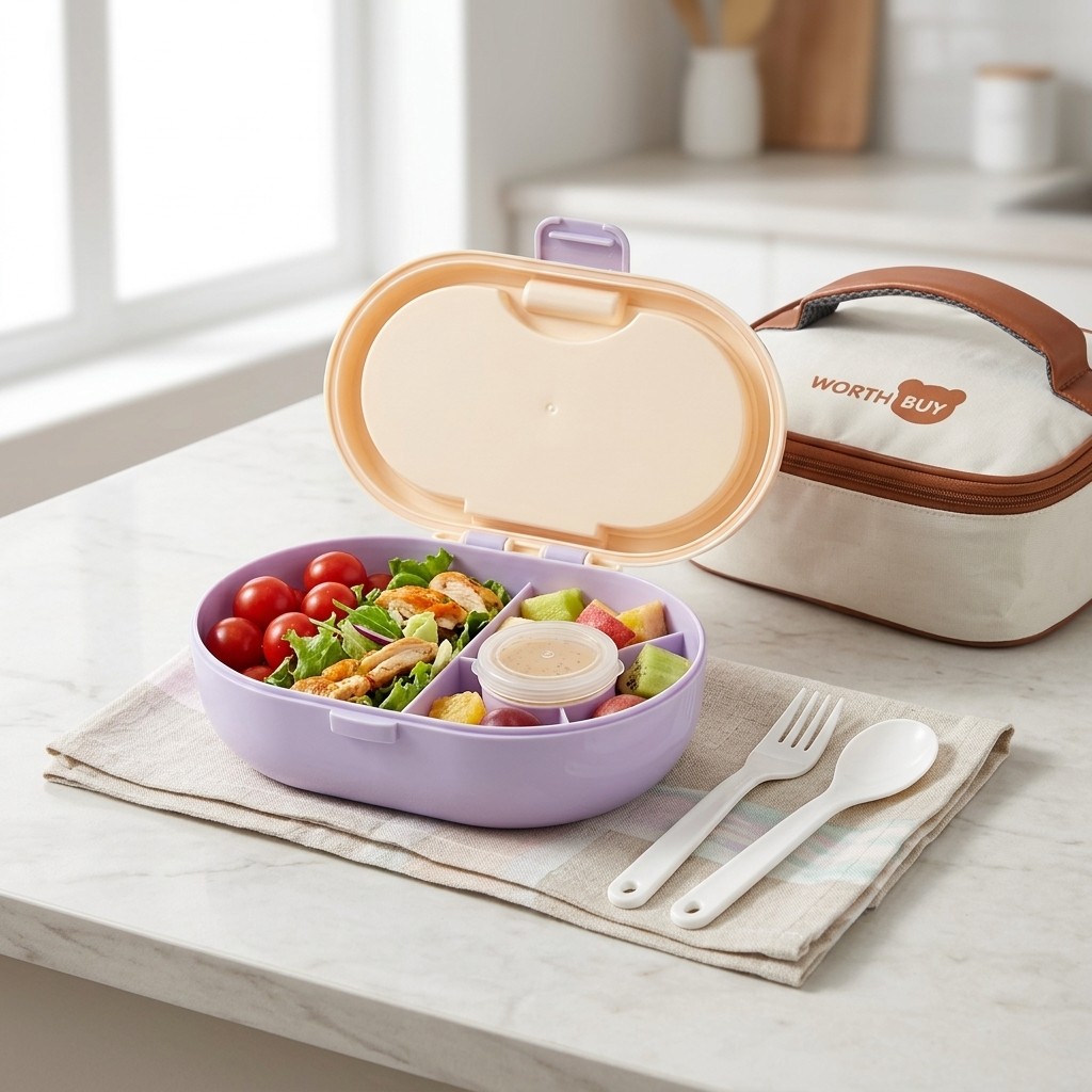 Meal Prep Or Prep Meal - Marmita Plástica Dividida para Estudantes e