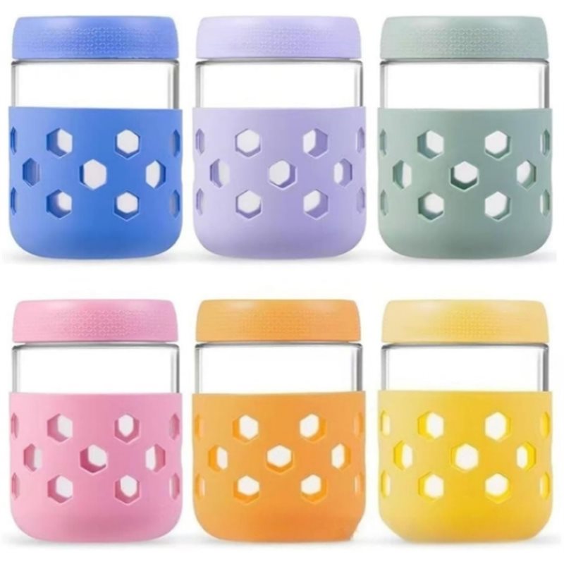 Meal Prep Jars With Lids - Conjunto de Potes de Vidro para