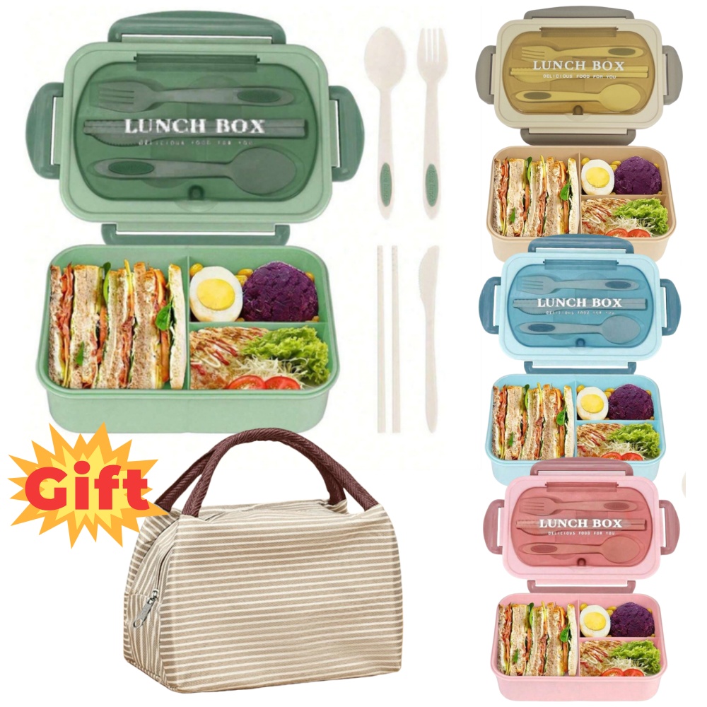 Meal Prep Healthy Lunch - Lancheira de 40,58 onças com utensílios