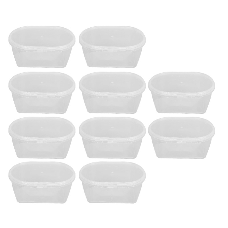 Meal Prep No Microwave - Caixas de armazenamento com tampa, 10