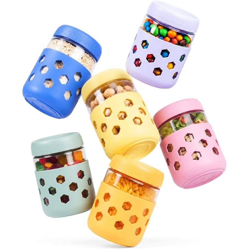 Potes de vidro A26F com tampas - Meal Prep Jars With Lids avaliação e preço