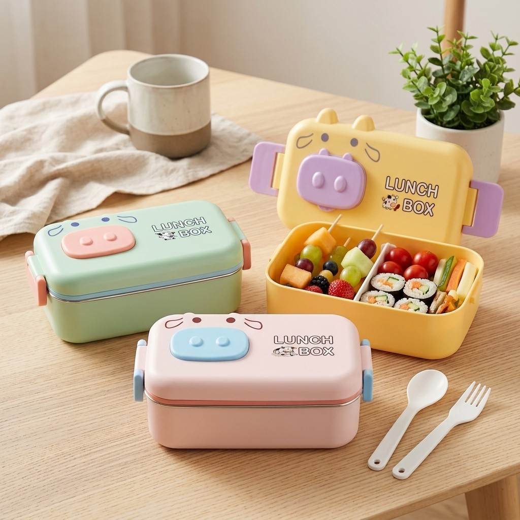 Lancheira Infantil Fofa de Plá - Meal Prep Or Prep Meal avaliação e preço