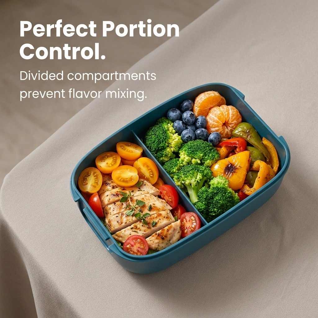 Caixa Bento Plástica com 2 Com - Meal Prep Or Prep Meal avaliação e preço