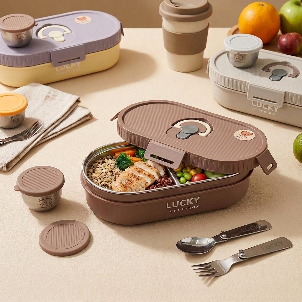 Caixa Bento de Aço Inoxidável  - Meal Prep Or Prep Meal avaliação e preço