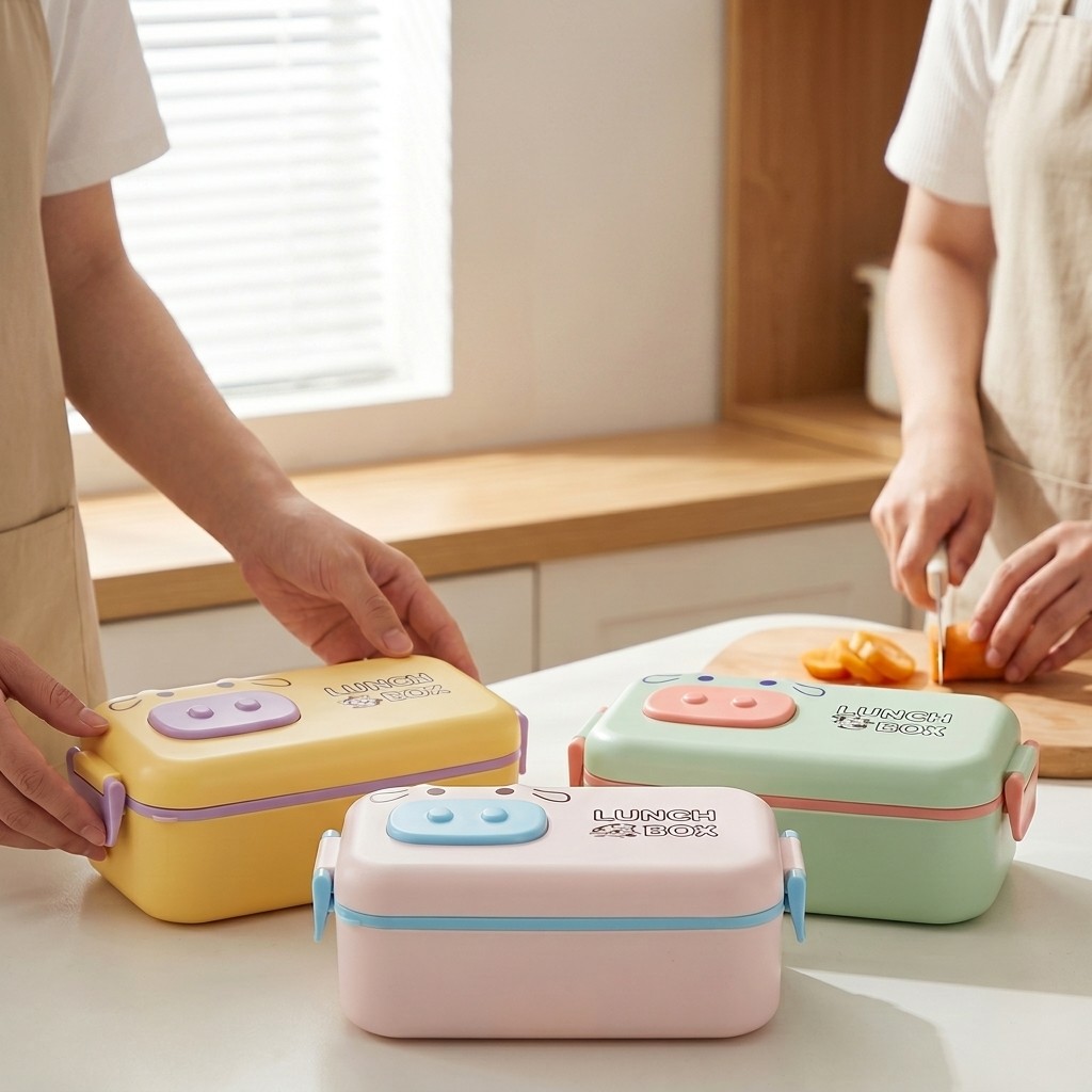 Lancheira Plástica Kawaii para - Meal Prep Or Prep Meal avaliação e preço