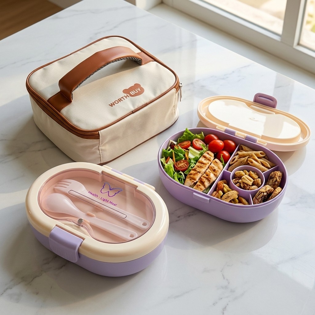Marmita Plástica Dividida para - Meal Prep Or Prep Meal avaliação e preço