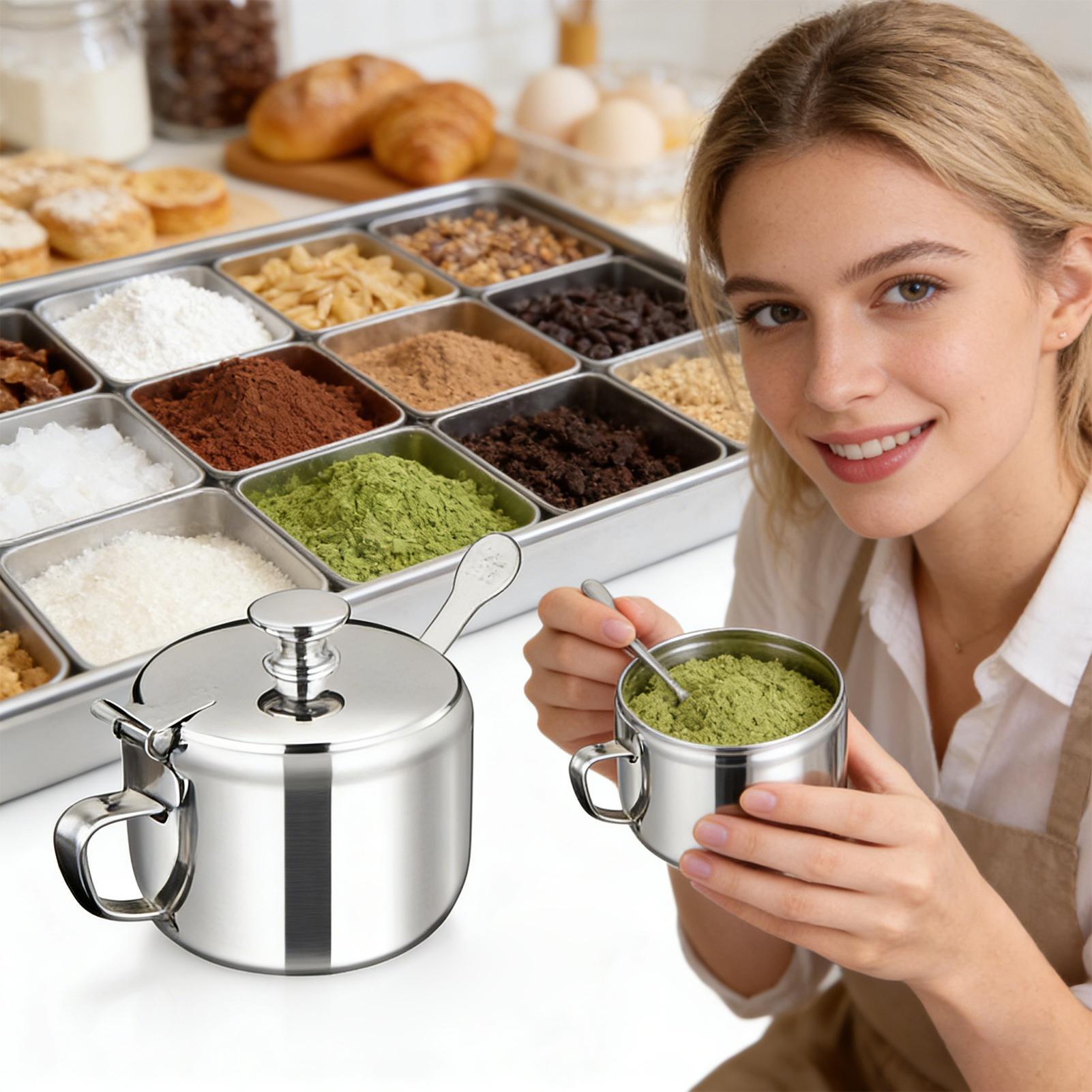 Recipiente para temperos, pote - Meal Prep Jars With Lids avaliação e preço