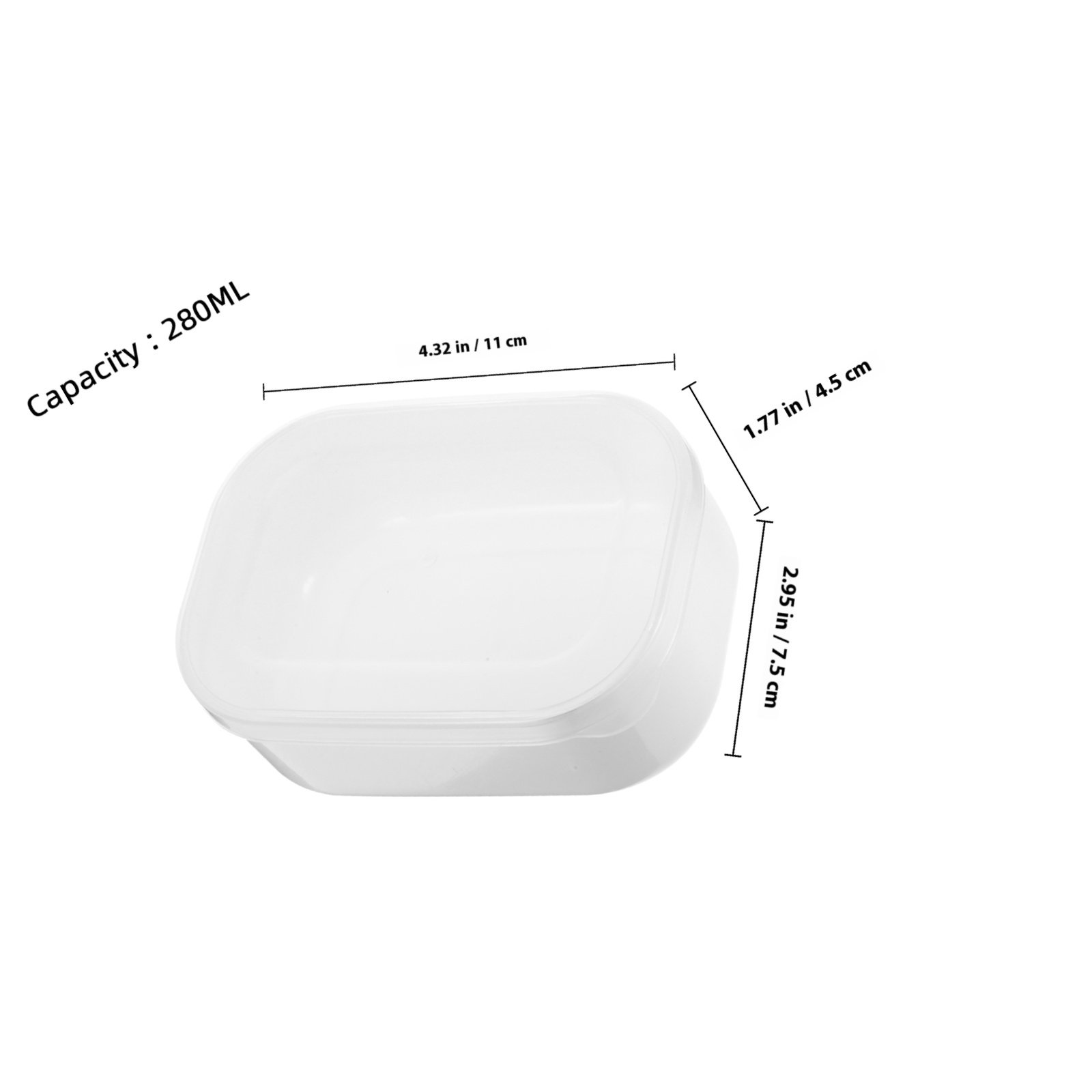 Conjunto de 5 Caixas Empilháve - Meal Prep Healthy Lunch avaliação e preço