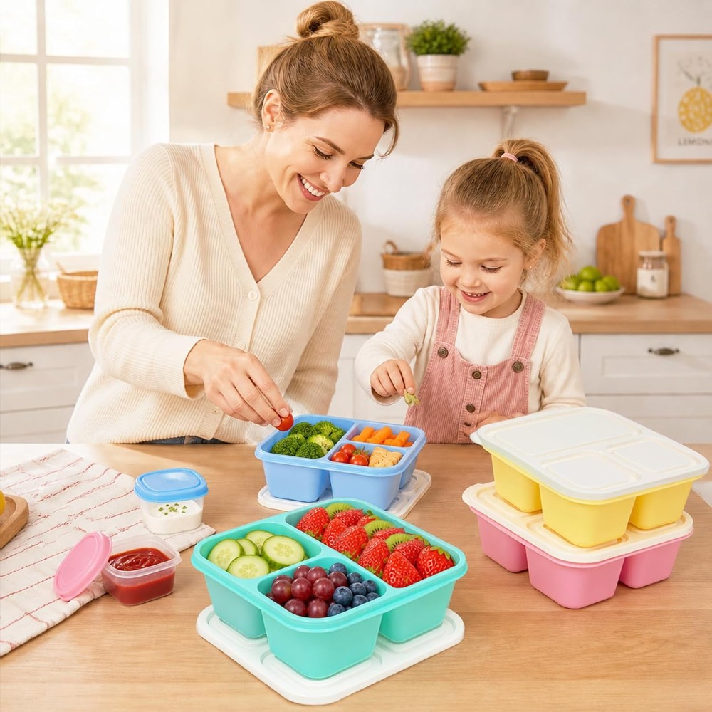 Caixa Bento com 3 Compartiment - Meal Prep Healthy Lunch avaliação e preço