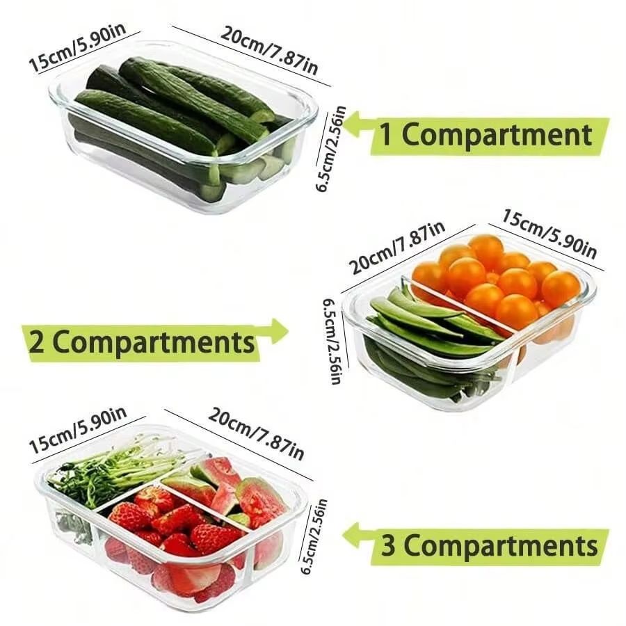 Recipiente de vidro para armaz - Meal Prep Jars With Lids avaliação e preço