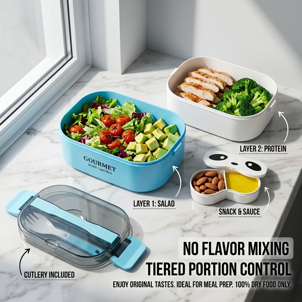 Marmita Plástica Segura para M - Meal Prep Or Prep Meal avaliação e preço