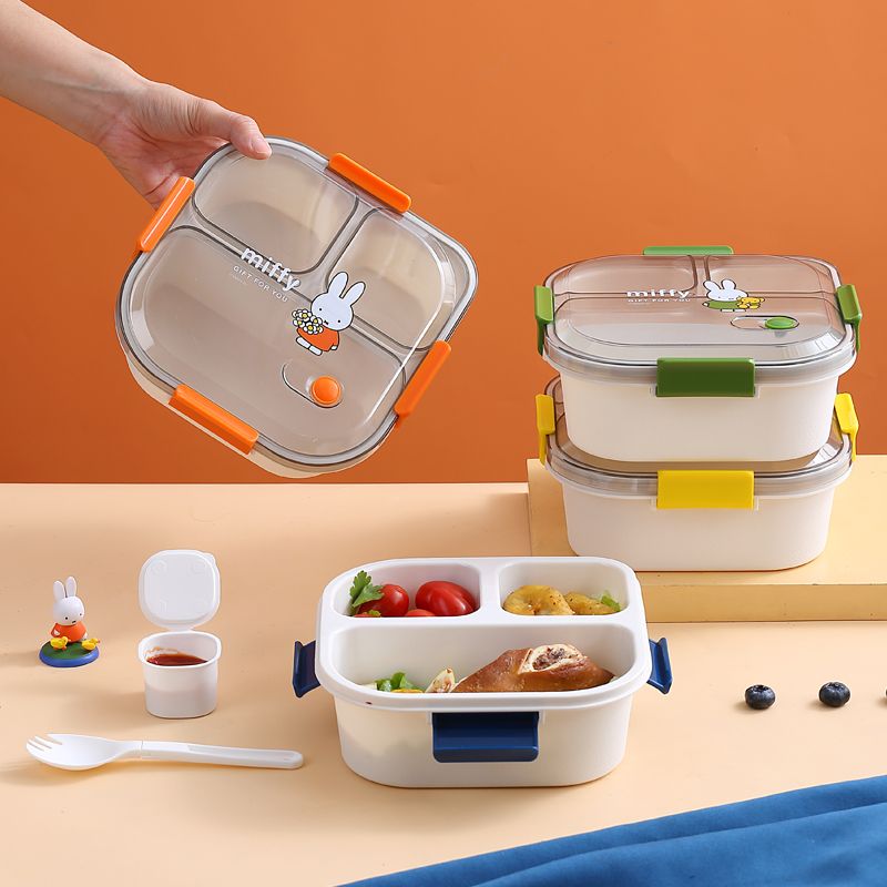 Lancheira Kawaii Miffy com Tam - Meal Prep No Microwave avaliação e preço