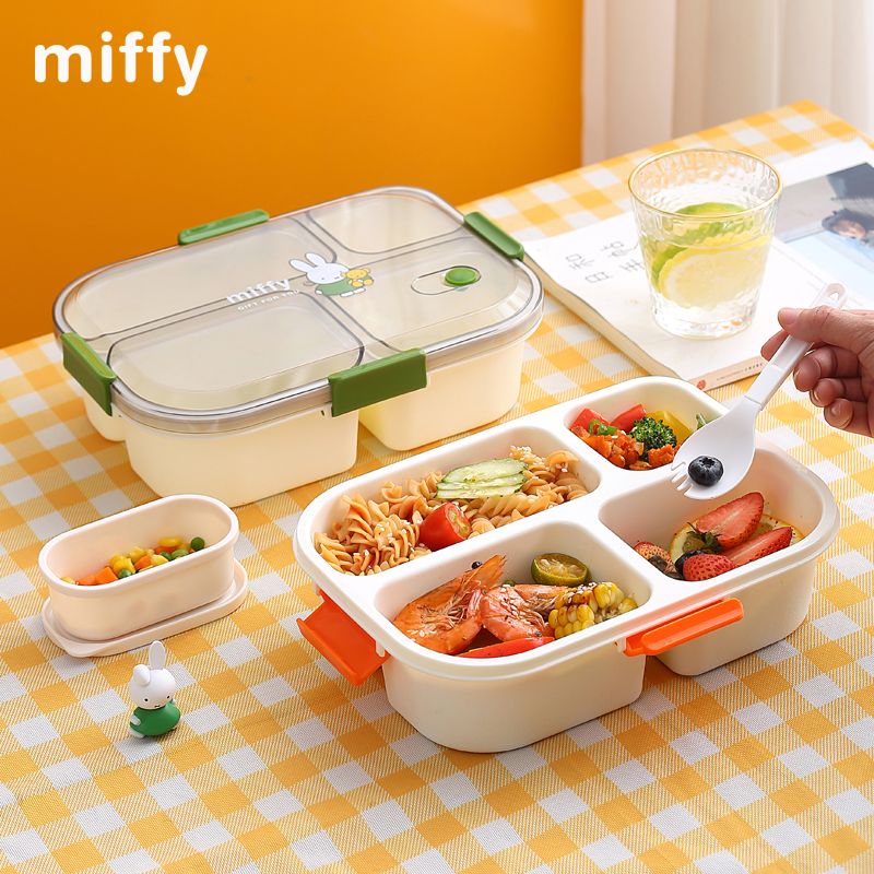 Lancheira Kawaii Miffy com Tam - Meal Prep No Microwave avaliação e preço