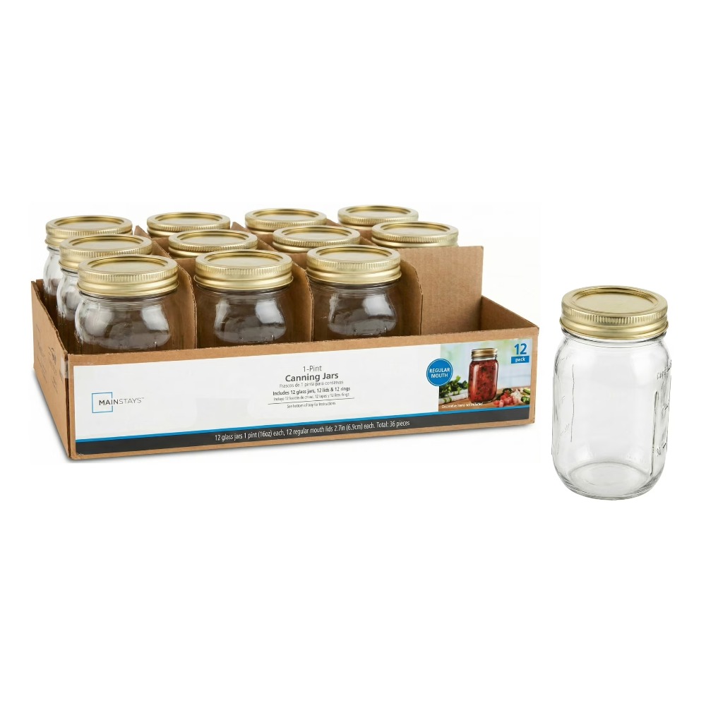 Frascos de Vidro Mason de 16 o - Meal Prep Jars With Lids avaliação e preço