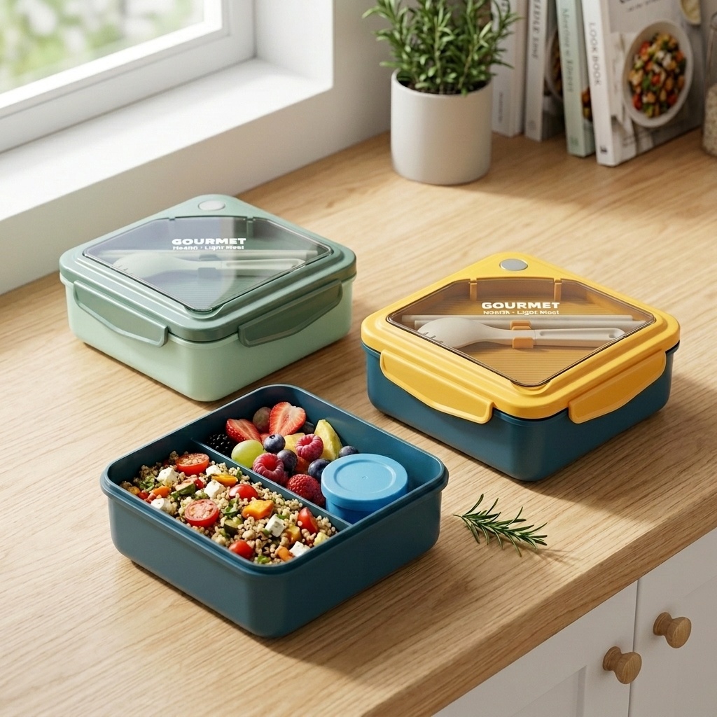 Marmita Plástica Selada com 2  - Meal Prep Or Prep Meal avaliação e preço