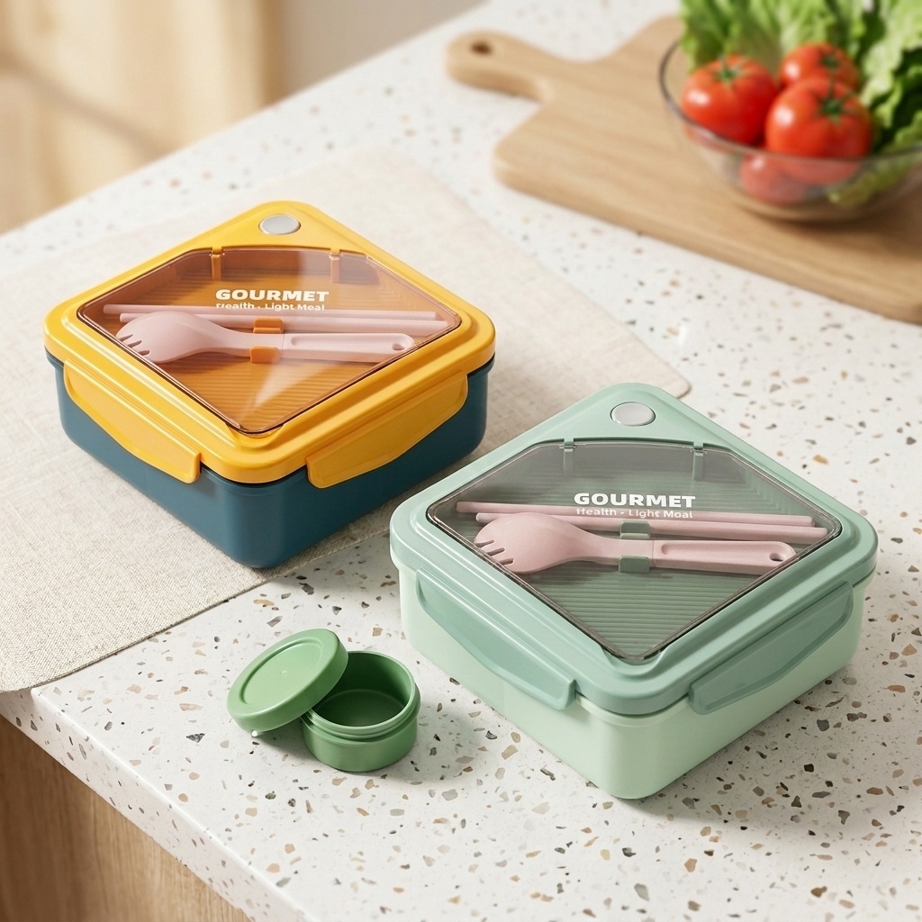 Marmita Plástica Selada com 2  - Meal Prep Or Prep Meal avaliação e preço